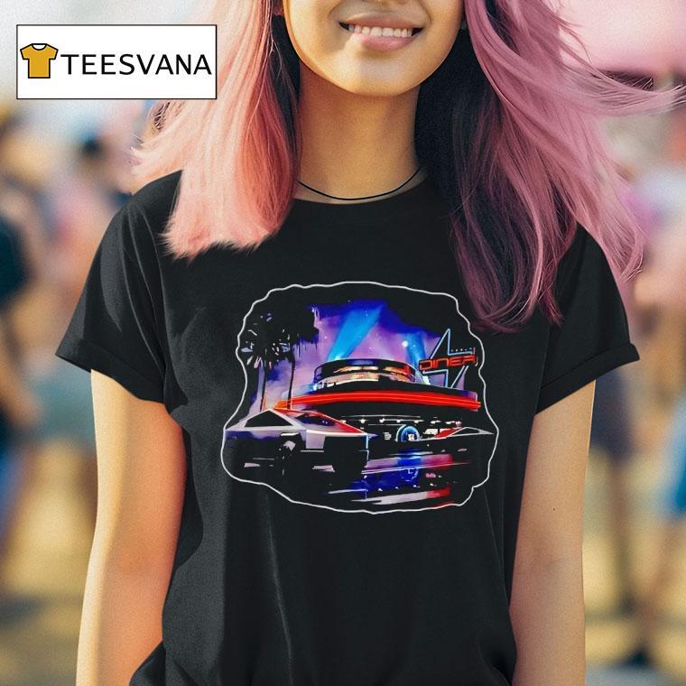 Tesla Hollywood Diner Vintage T Shirt