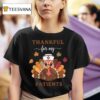 Thankful For My Patients Turkey Nurse Thanksgiving T Shirt