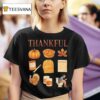 Thankful Thanksgiving Doodles T Shirt