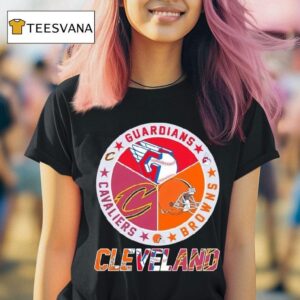 The Cleveland Sports Guardians X Cavaliers X Browns Logo T Shirt
