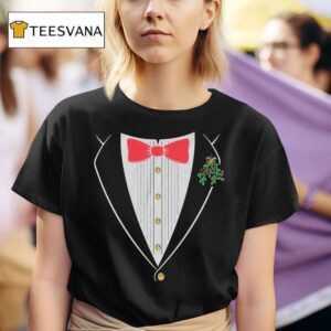 The Fat Electrician Christmas Tuxedo T Shirt