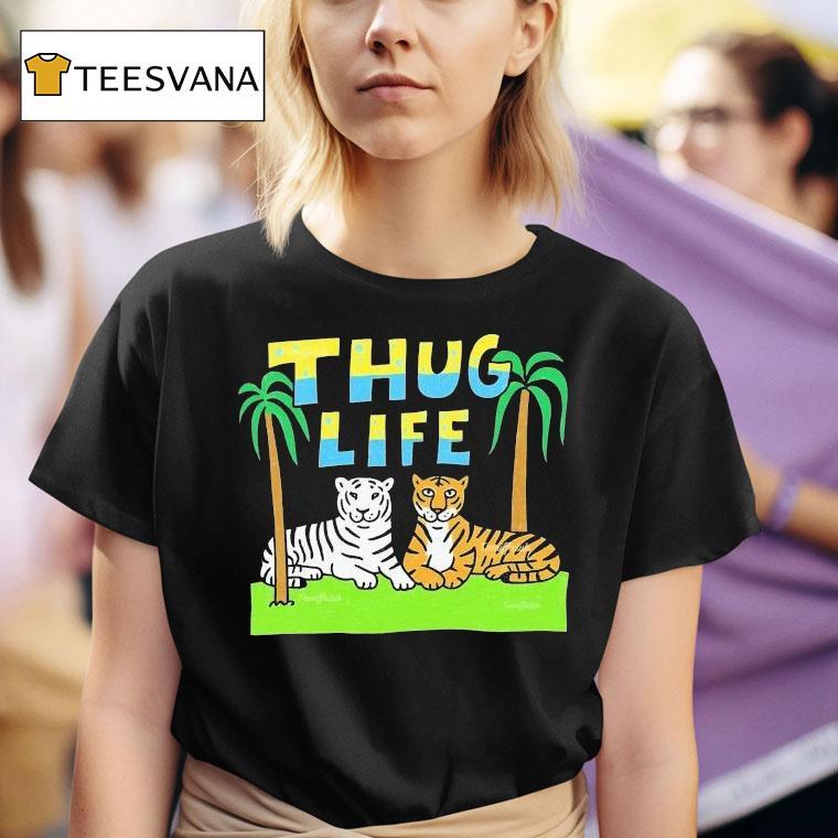 Thug Life Tigers T Shirt