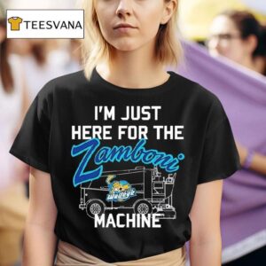 Toledo Walleye I M Just Here For The Zamboni Machine Driver T Shirt