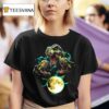 Trex Jurassic Dinosaur Moon T Shirt