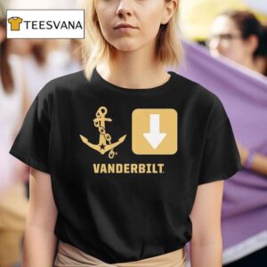 Vanderbilt Commodores Football Anchor Down Symbols T Shirt
