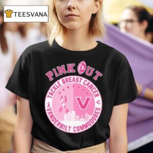 Vanderbilt Commodores Pink Out Tackle Breast Cancer T Shirt