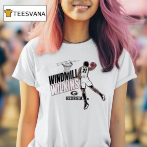 Windmill Jake Wilkins Georgia Bulldogs T Shirt
