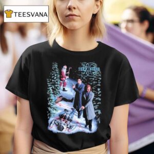X Files Psycho Santa Merry Christmas T Shirt