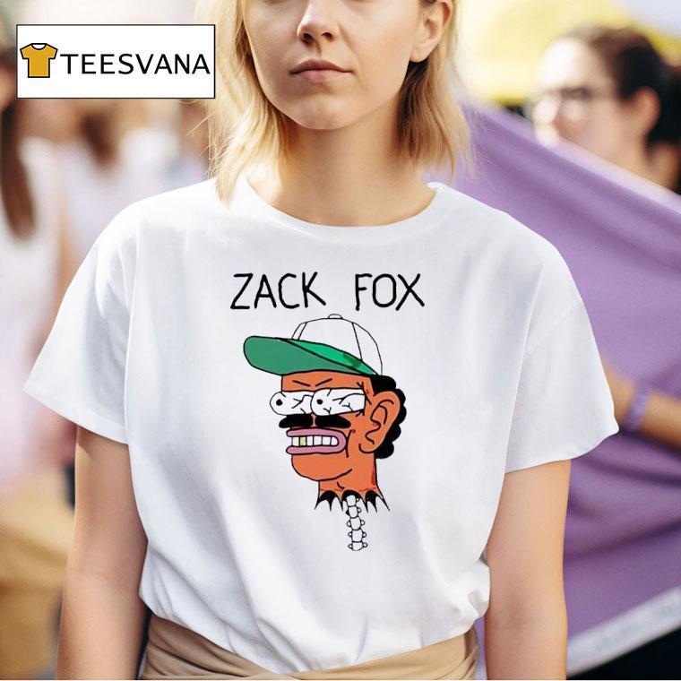 Zack Fox Head Bug Eyed Logo T Shirt