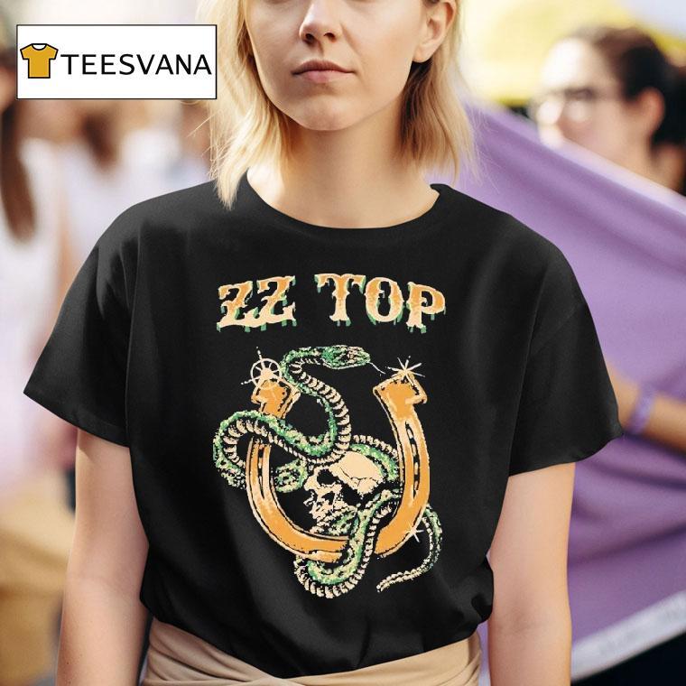 Zz Top Rattlesnake Horseshoe Snake T Shirt