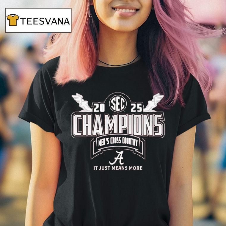 Alabama Crimson Tide Sec Men S Cross Country Conference Champions Locker Room T Shirt Alabama Crimson Tide Sec Men S Cross Country Conference Champions Locker Room T Shirt