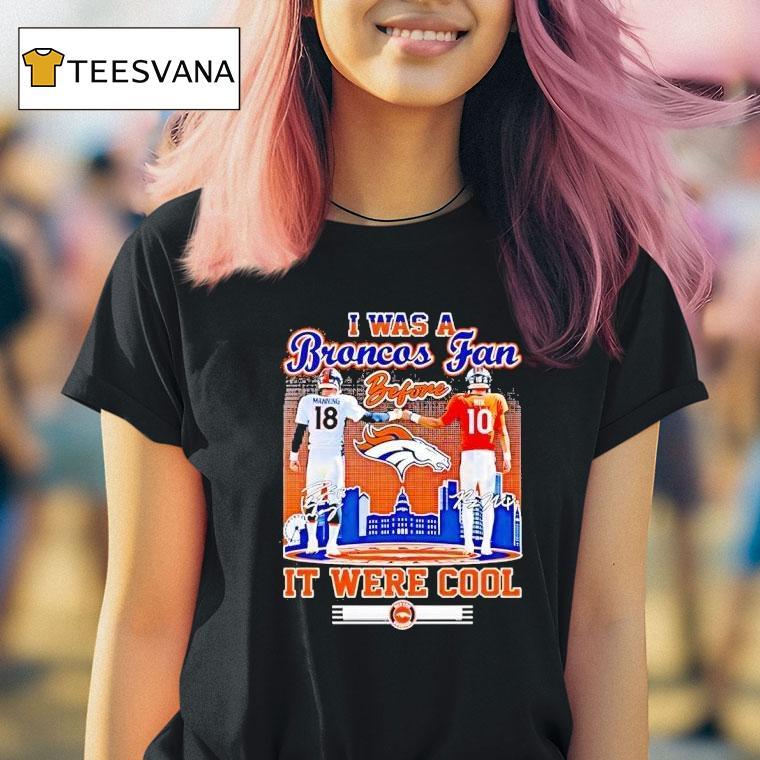 Arch Manning Vs Bo Nix I Was A Denver Broncos Fan Before It Were Cool T Shirt Arch Manning Vs Bo Nix I Was A Denver Broncos Fan Before It Were Cool T Shirt