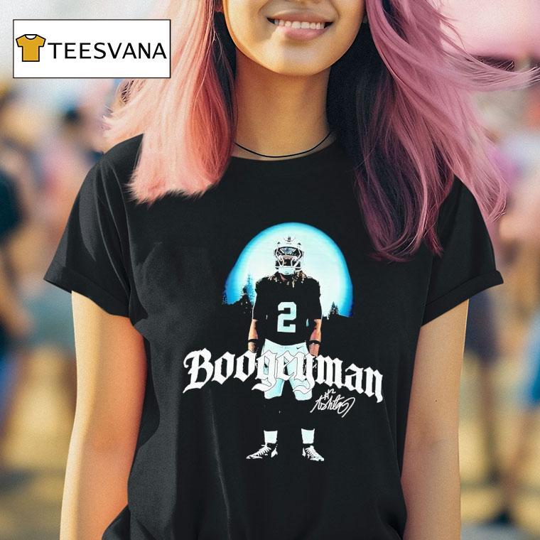 Ashton Jeanty Boogeyman Las Vegas Raiders Football Signature T Shirt Ashton Jeanty Boogeyman Las Vegas Raiders Football Signature T Shirt