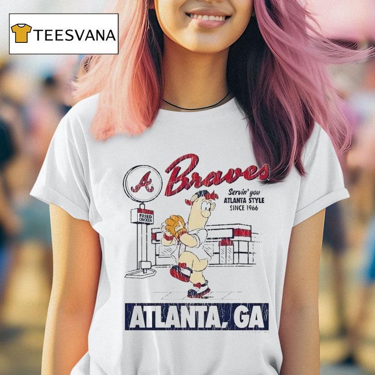 Atlanta Braves Ga Servin You Since Deli T Shirt Atlanta Braves Ga Servin You Since Deli T Shirt