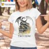 Black Sabbath Trivium In The Court Of The Dragon Flaming Skull T Shirt