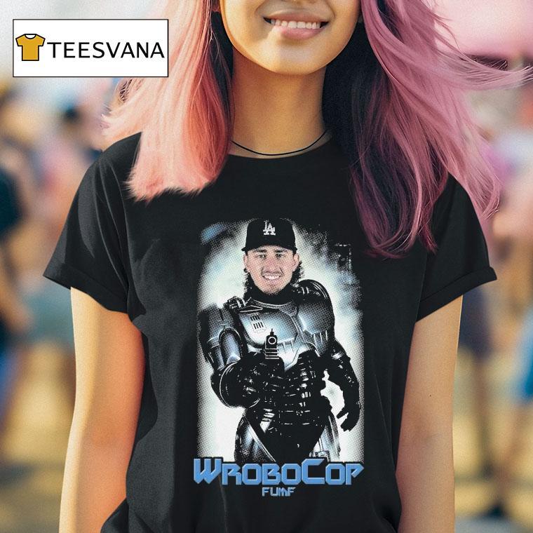 Bo Bichette Los Angeles Dodgers Wrobocop Fumf T Shirt Bo Bichette Los Angeles Dodgers Wrobocop Fumf T Shirt