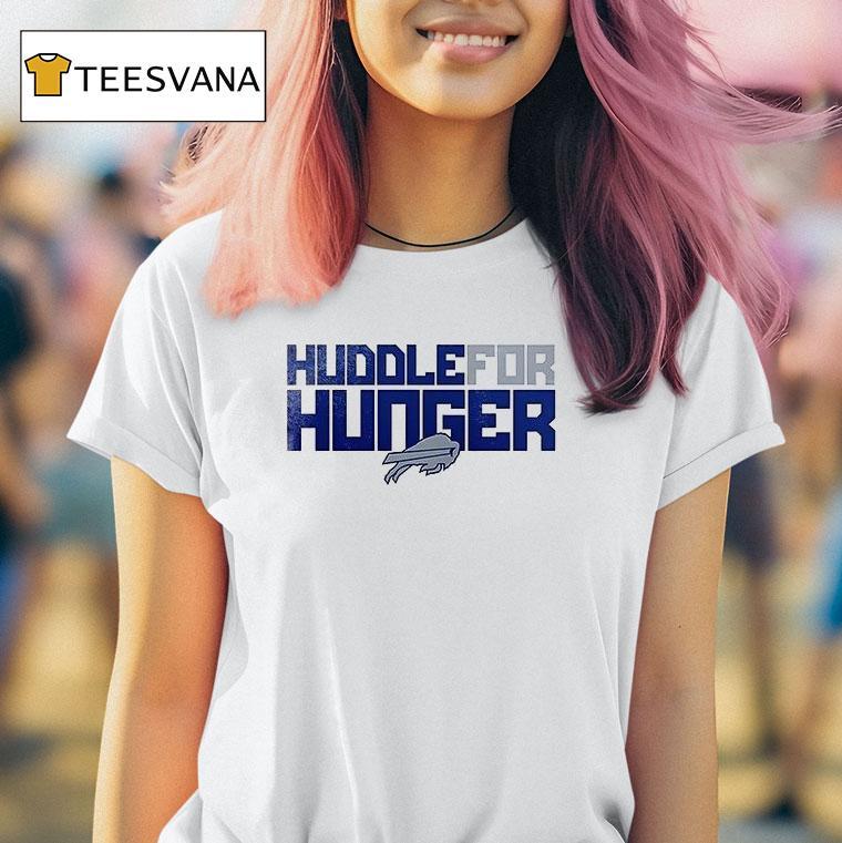 Buffalo Bills Huddle For Hunger Logo T Shirt Buffalo Bills Huddle For Hunger Logo T Shirt