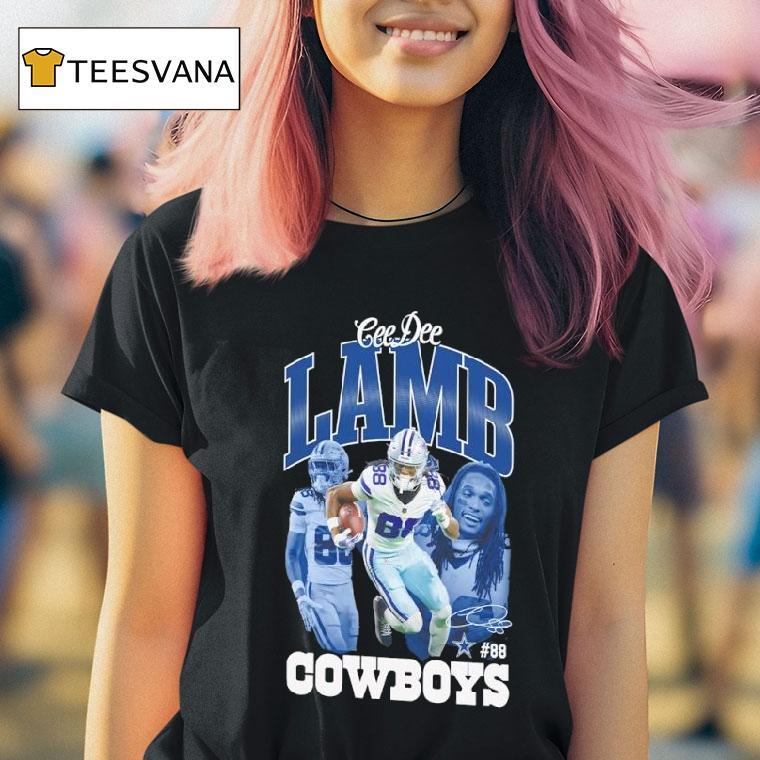 Ceedee Lamb Dallas Cowboys Outerstuff Triple Pic T Shirt Ceedee Lamb Dallas Cowboys Outerstuff Triple Pic T Shirt