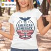 Charlie Kirk The American Comeback Tour Usa T Shirt