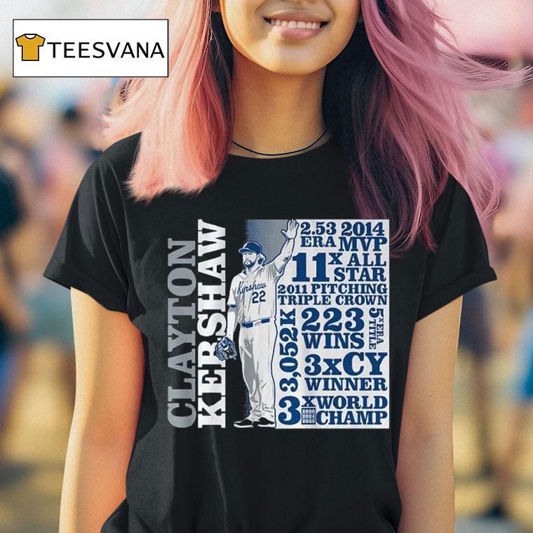 Clayton Kershaw Goat List T Shirt Clayton Kershaw Goat List T Shirt