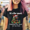 Dachshund Dog Christmas Tree It S The Most Weinerful Time Of The Year T Shirt