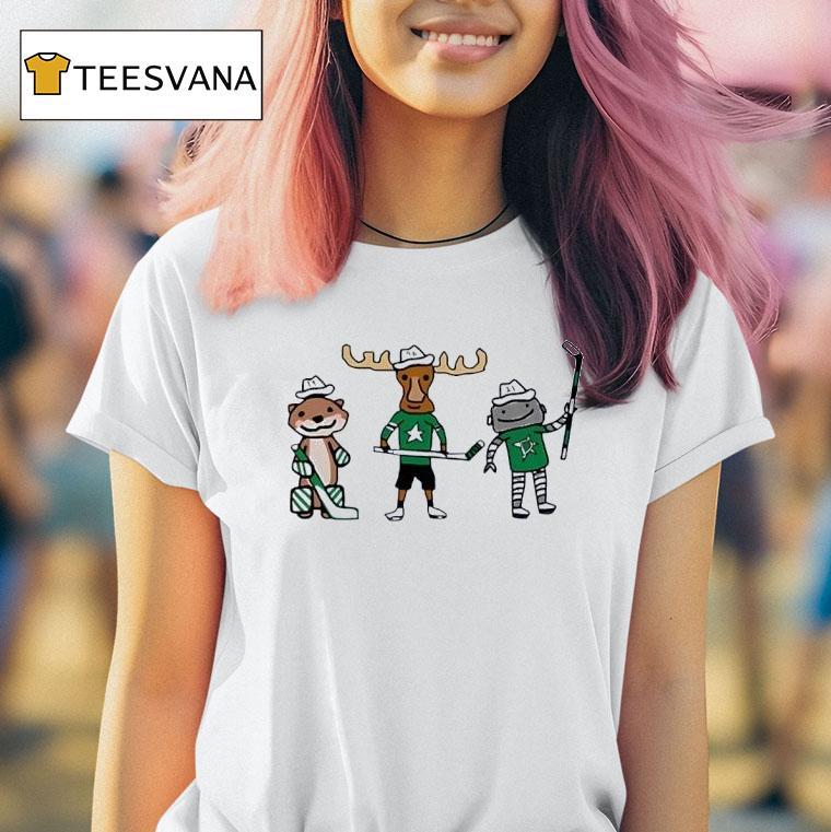 Decided To Add Moose Dallas Stars Hockey T Shirt Decided To Add Moose Dallas Stars Hockey T Shirt