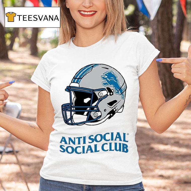 Detroit Lions Anti Social Social Club X Nfl Helme T Shirt Detroit Lions Anti Social Social Club X Nfl Helme T Shirt