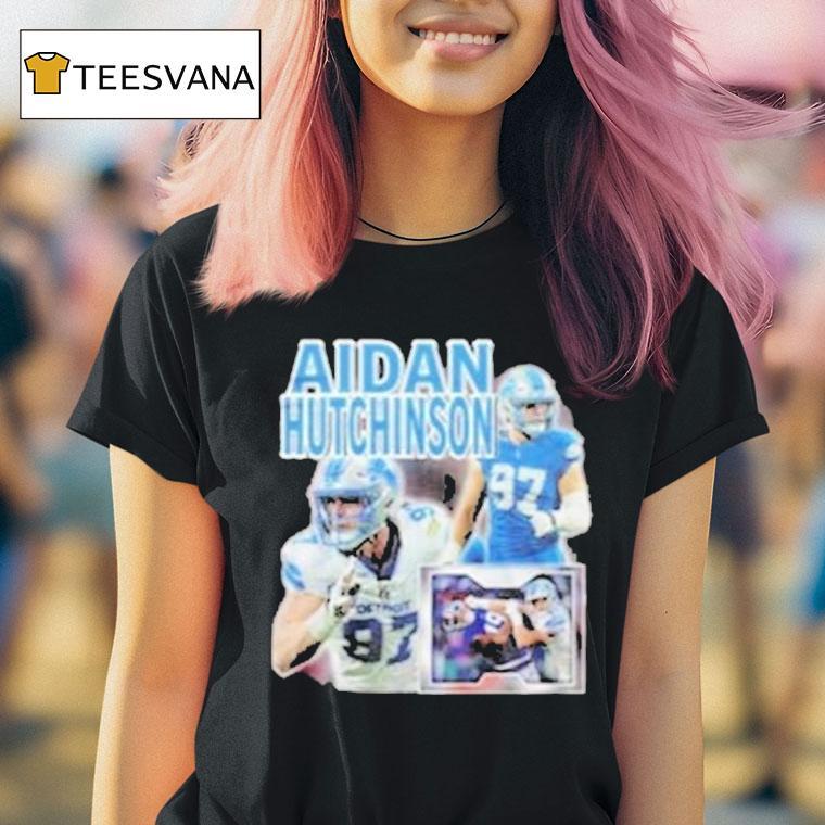 Detroit Lions Tyleik Williams Aidan Hutchinson T Shirt Detroit Lions Tyleik Williams Aidan Hutchinson T Shirt