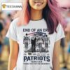 End Of An Era New England Patriots Forever Thank You For The Memories Signatures T Shirt