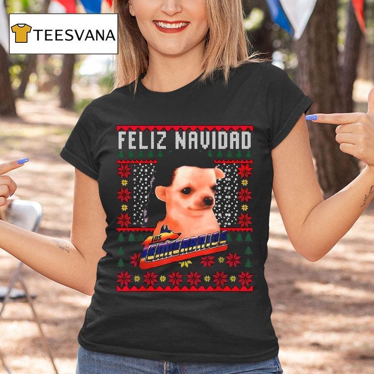 Feliz Navidad Los Temerarios Dog Ugly Merry Christmas T Shirt Feliz Navidad Los Temerarios Dog Ugly Merry Christmas T Shirt