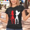 Gemini Horoscope Red Devil White Angel T Shirt