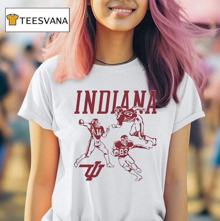 Indiana Hoosiers Football Flying Iu Logo T Shirt Indiana Hoosiers Football Flying Iu Logo T Shirt