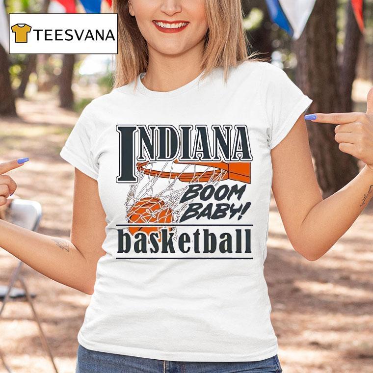 Indiana Hoosiers Men S Basketball Boom Baby T Shirt Indiana Hoosiers Men S Basketball Boom Baby T Shirt