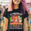 Kansas City Chiefs Th Anniversary To Signatures Christmas Trees And Snowflakes T Shirt