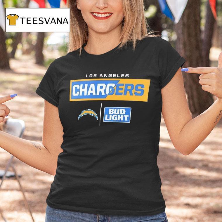Los Angeles Chargers Nfl X Bud Ligh T Shirt Los Angeles Chargers Nfl X Bud Ligh T Shirt