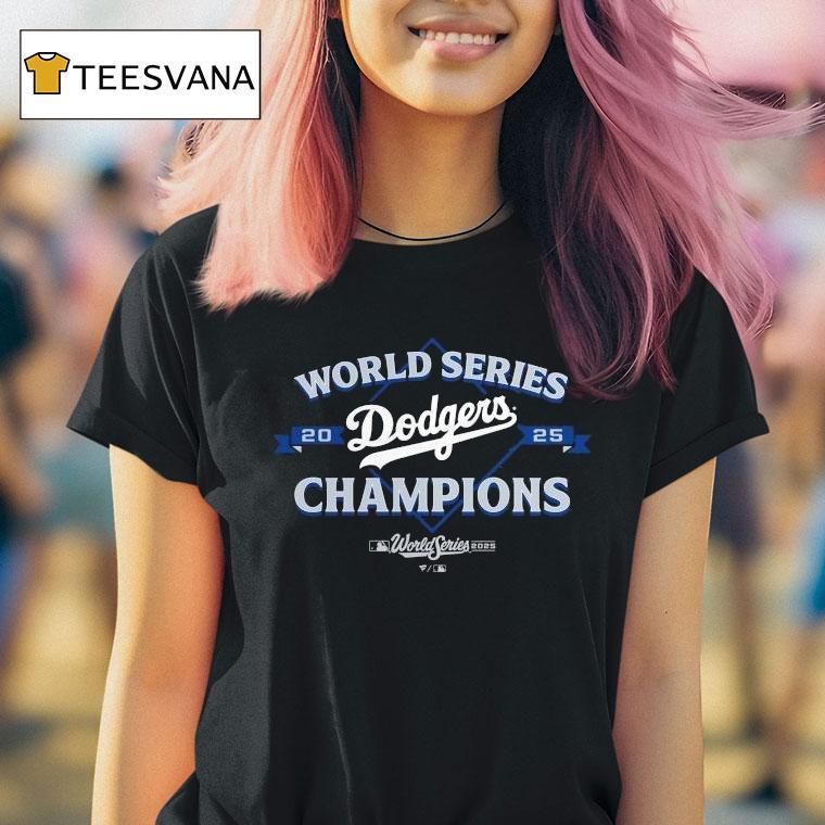 Los Angeles Dodgers World Series Champions Franchise T Shirt Los Angeles Dodgers World Series Champions Franchise T Shirt