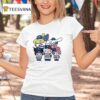 Los Angeles Dodgers X Hello Kitty And Friends World Series Champions Logo T Shirt