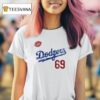 Los Angeles Dodgers X Sabrina Carpenter Name And Number Signature T Shirt