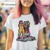Mcdonald S And Burger King Mascots In A Humorous Club Parody T Shirt