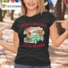 Merry Christmas Feliz Navidad Dollar Tree Truck Santa T Shirt