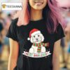 Merry Doodlemas Goldendoodle Christmas Dog T Shirt