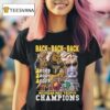 Michigan Mac Trophy Back To Back To Back Champions Masco T Shirt