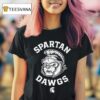 Michigan State Basketball Spartan Dawgs Logo T Shirt
