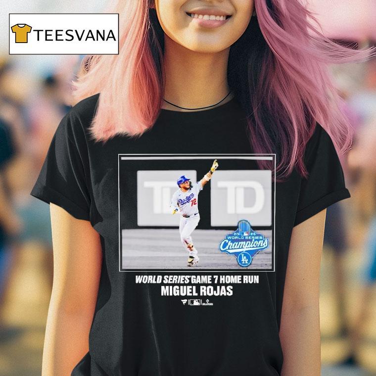 Miguel Rojas Los Angeles Dodgers World Series Champions Momen T Shirt Miguel Rojas Los Angeles Dodgers World Series Champions Momen T Shirt
