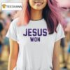 Minnesota Vikings X Jesus Won Logo T Shirt