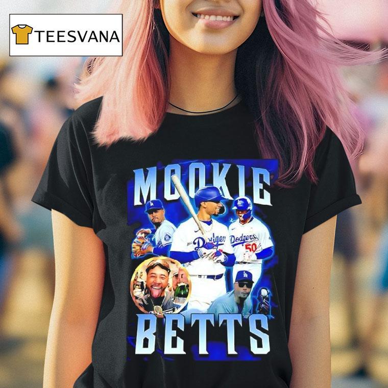 Mookie Betts La Player Graphic T Shirt Mookie Betts La Player Graphic T Shirt
