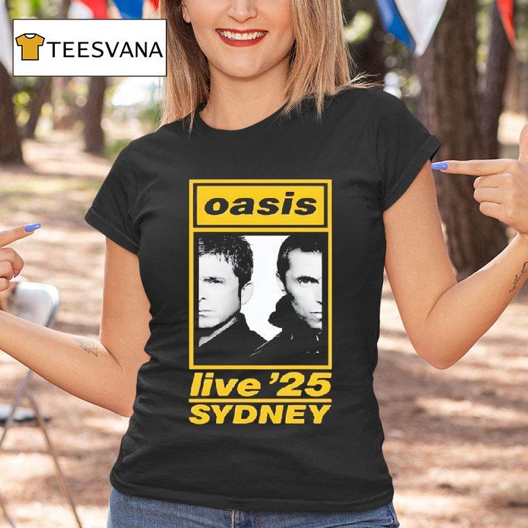 Oasis Sydney Accor Stadium T Shirt Oasis Sydney Accor Stadium T Shirt
