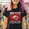 Ohio State Buckeyes Retro Neon Grid Scarlet And Gray T Shirt