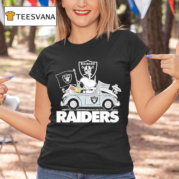 Peanuts X Las Vegas Raiders Welcome To The Pound Driving Car T Shirt Peanuts X Las Vegas Raiders Welcome To The Pound Driving Car T Shirt