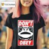 Portland Frog Don T Obey Funny T Shirt